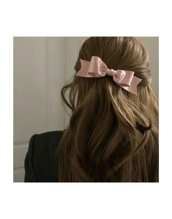 Vintage Otomatik Klipsli Saten Fiyonk Toka