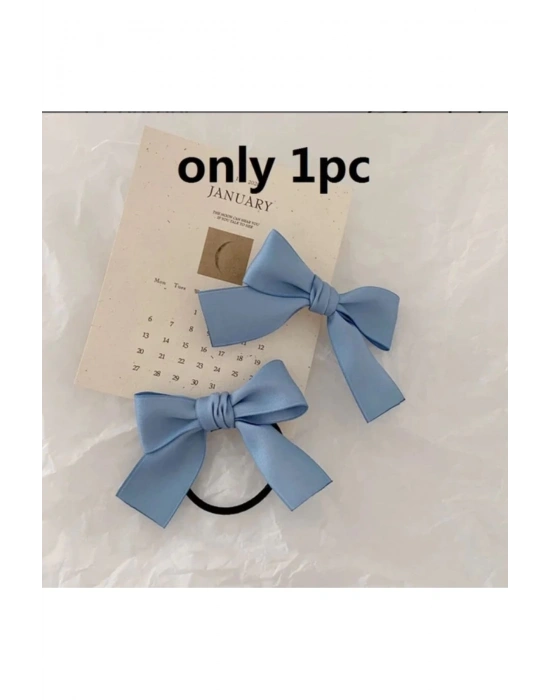 Lily Kız Çocuk İkili Saten Bağlama Tokası Lastik Toka