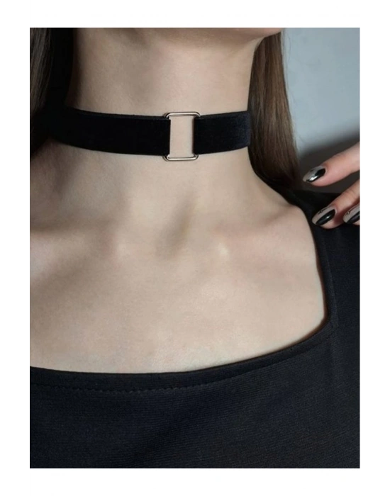 Vintage Kadife Choker Kolye