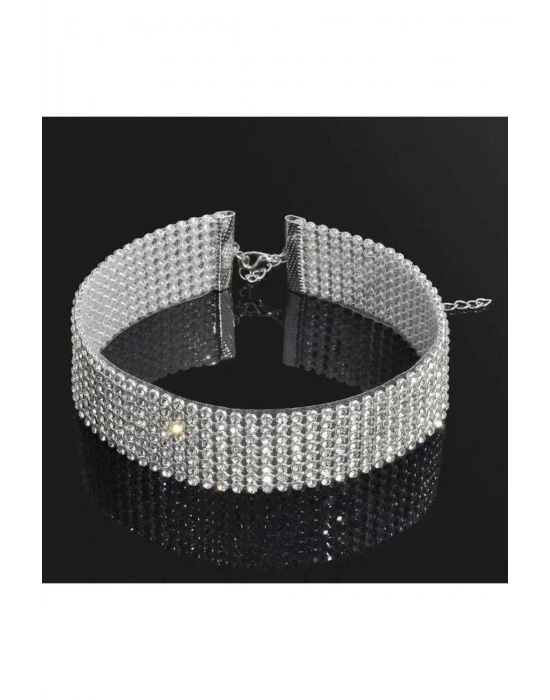 Vintage Taşlı Choker Kolye