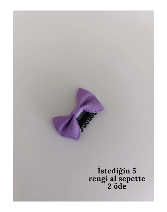 Lily Lila Renk Bebek Tokası Yenidoğan Tokası Az Saçlı Bebek Tokası Saçsız Bebek Tokası 1 Adet