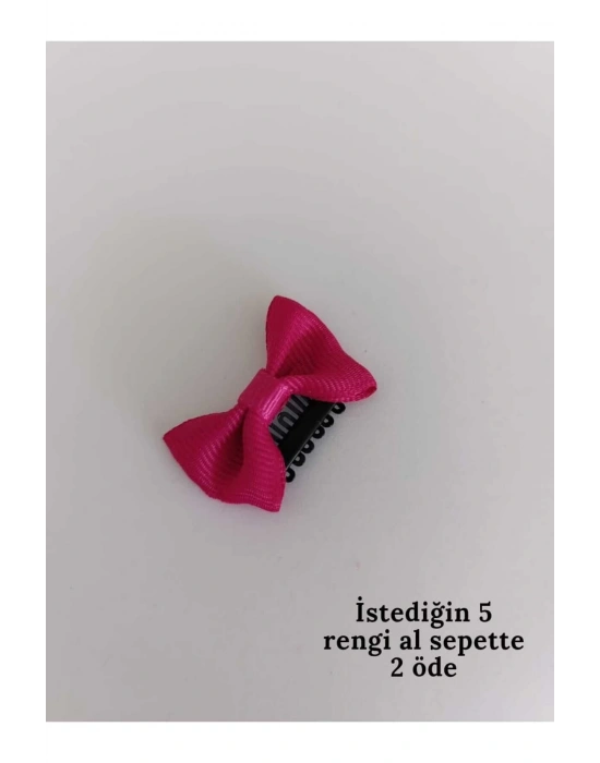 Lily Fuşya Renk Bebek Tokası Yenidoğan Tokası Az Saçlı Bebek Tokası Saçsız Bebek Tokası 1 Adet