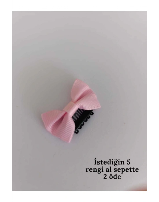 Lily Pembe Renk Bebek Tokası Yenidoğan Tokası Az Saçlı Bebek Tokası Saçsız Bebek Tokası 1 Adet