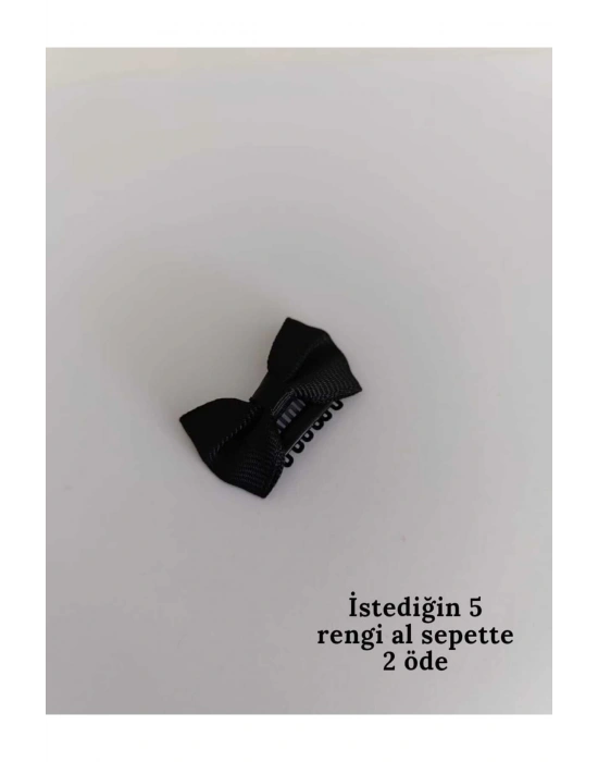 Lily Siyah Renk Bebek Tokası Yenidoğan Tokası Az Saçlı Bebek Tokası Saçsız Bebek Tokası 1 Adet