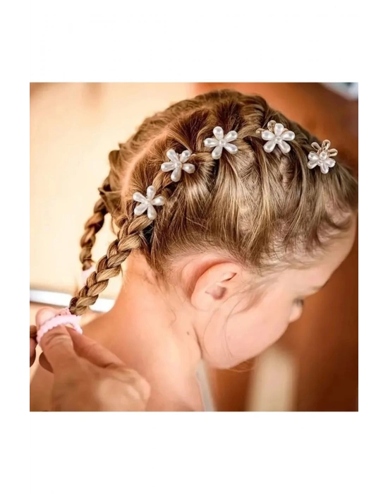 Lily 6 Adet Kız Çocuk İncili Klips Toka