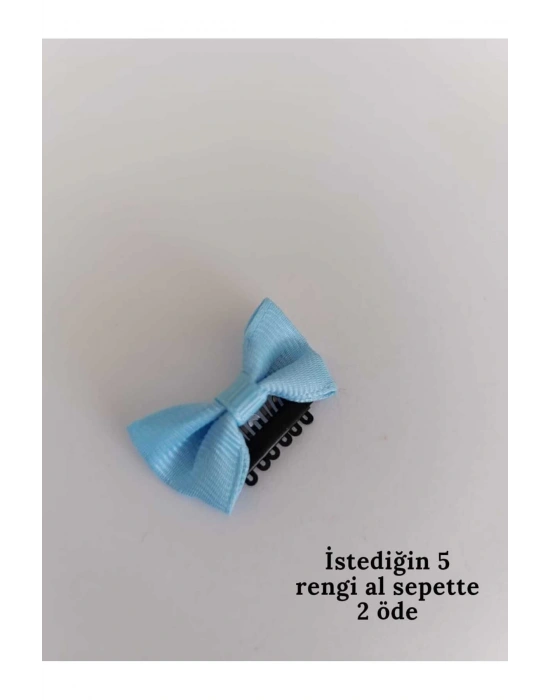 Lily Mavi Renk Saçsız Bebek Tokası Az Saçlı Bebek Tokası Yenidoğan Tokası