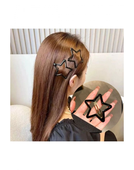 5.5 Cm 1 Adet Jumbo Boy Siyah Yıldız Çıt Çıt