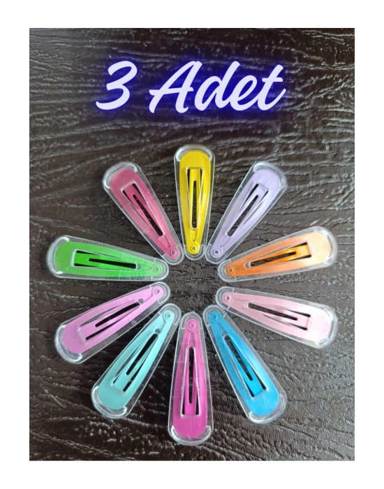 Lily 3 Adet Kaplamalı Çıtçıt Toka