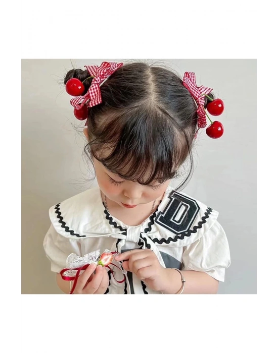 Lily Kız Çocuk İkili Kiraz Pens Toka