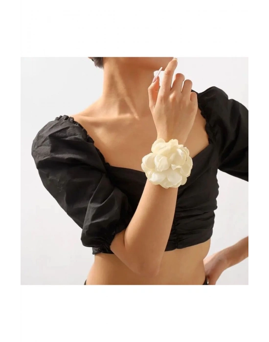 Vintage 8 Cm Gül Choker Ve Bileklik Seti