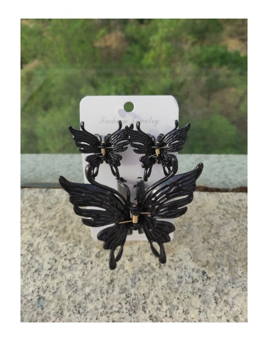 Vintage Üçlü Kelebek Mandal Toka