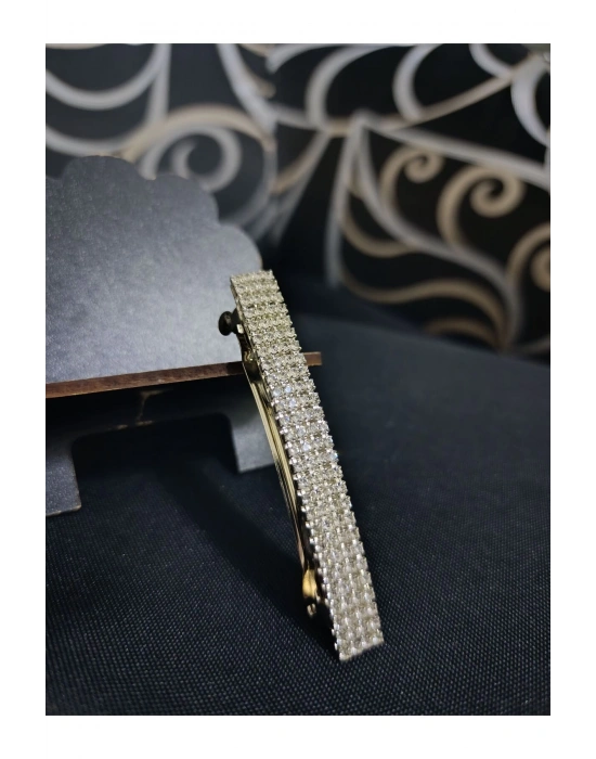 Vintage Taşlı Klasik Model Otomatik Toka 8 cm