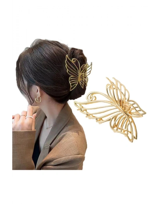 Vintage Metal  Kelebek Mandal Toka