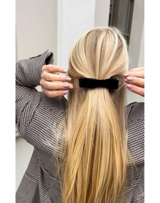 Vintage Çift Katlı Kadife Otomatik Toka