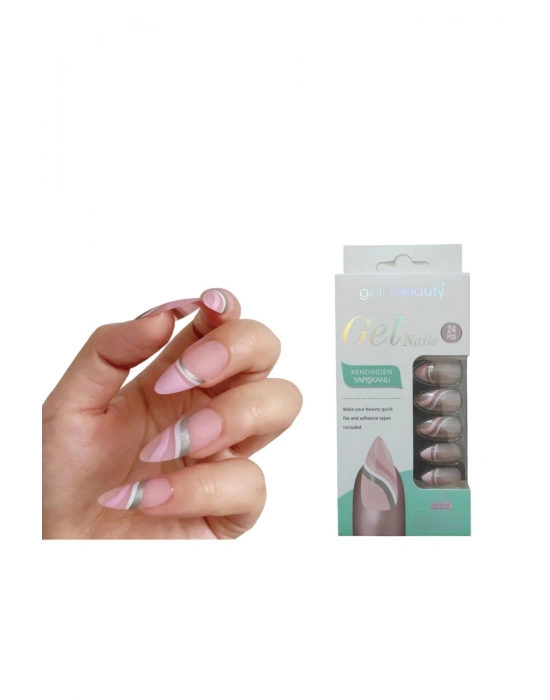 Kendinden Yapışkanlı Desenli Takma Tırnak