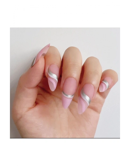 Kendinden Yapışkanlı Desenli Takma Tırnak