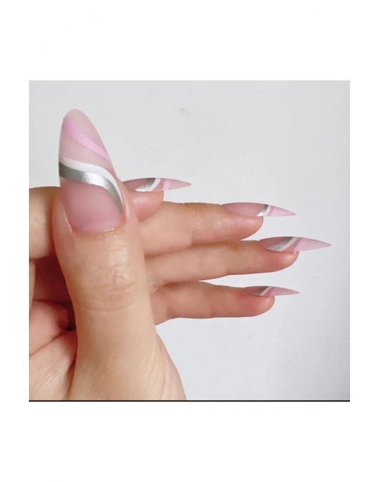 Kendinden Yapışkanlı Desenli Takma Tırnak