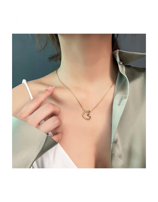 Çelik Paslanmaz Düğüm Model Kalp Kolye