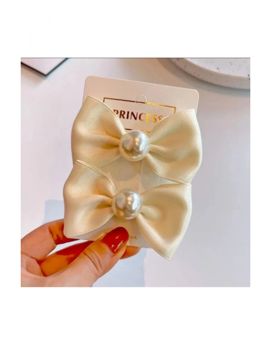 1 Çift Kız Çocuk Fiyonk Klips Toka Okul Tokası