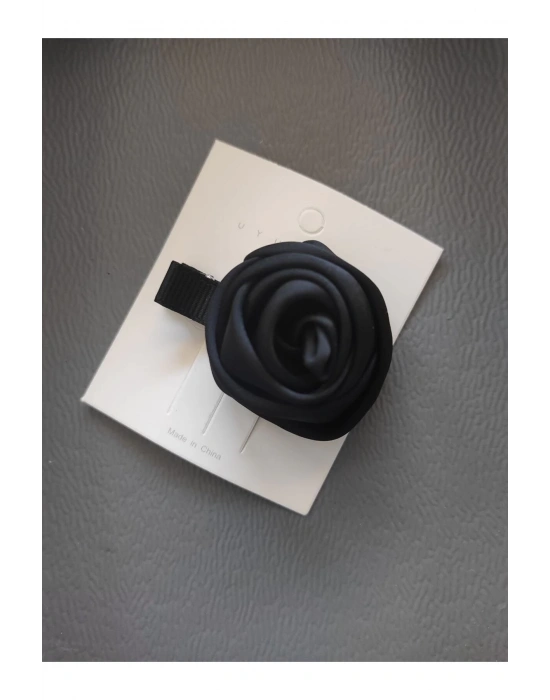 Vintage Bir Adet Saten Gül Pens Toka