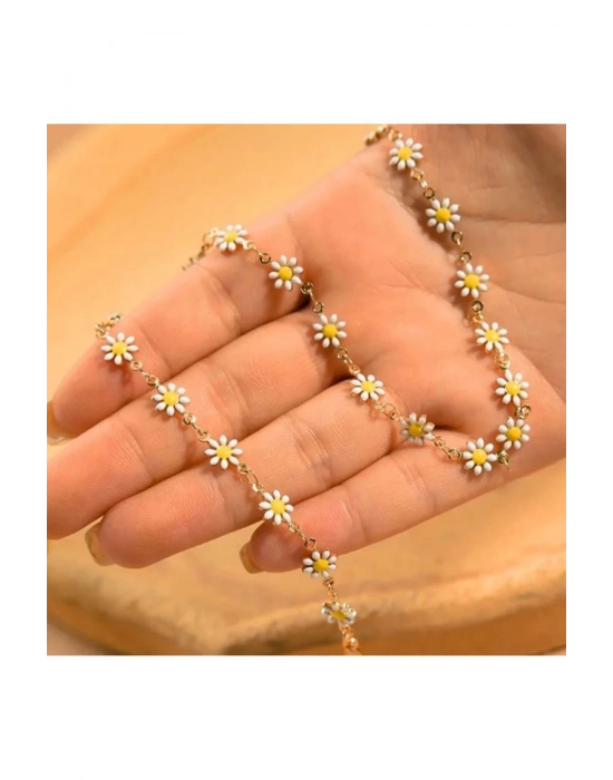 Vintage Papatya Saç Zinciri