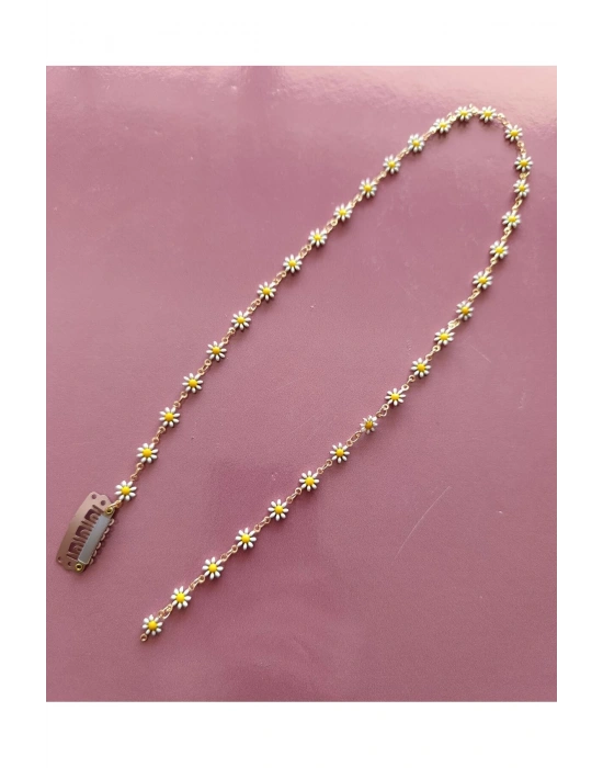 Vintage Papatya Saç Zinciri