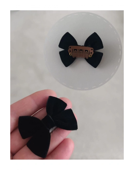 Lily Kadife Fiyonk Yenidoğan Tokası Saçsız Bebek Tokası