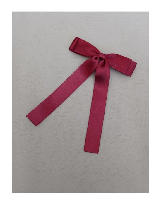 Vintage Milena Otomatik Klipsli Saten Toka