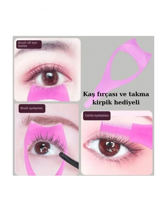 Eyeliner ve Maskara Sürme Aparatı, Kirpik Kıvırıcı, Çok yönlü aparat