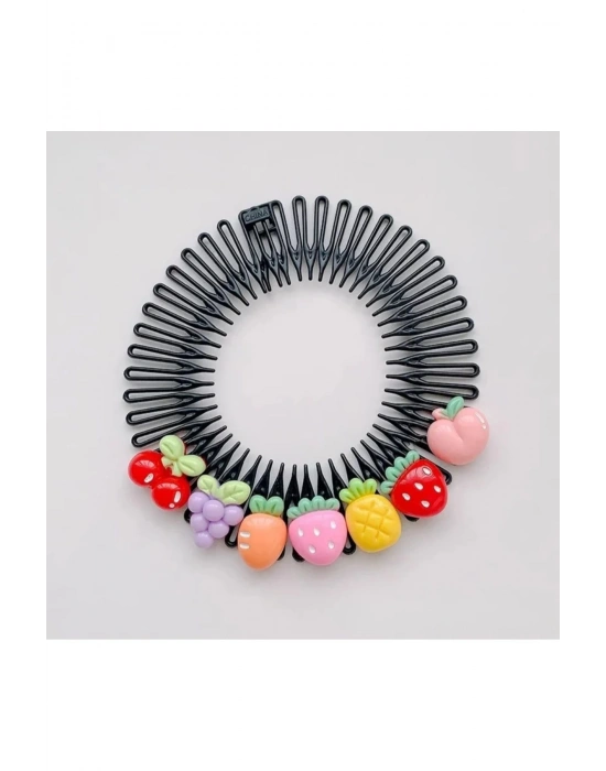 Lily Kız Çocuk Kalpli Tata Saç Tokası Tarak Toka Tarak Saç Bandı