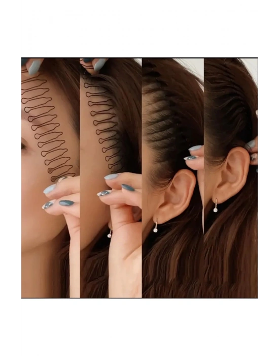 Kadın Ön ve Arka Saçları Şekillendirme Tokası