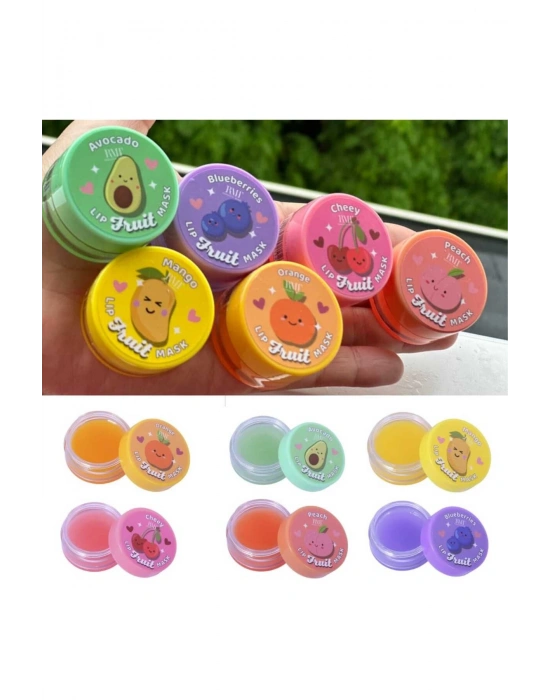 1 Adet Meyveli Dudak Maskesi Dudak Nemlendiricisi