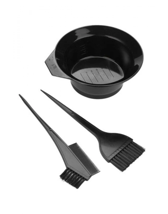 Saç Boya Fırçası + Krepe Tarağı + Boya Kabı Saç Boyama Seti