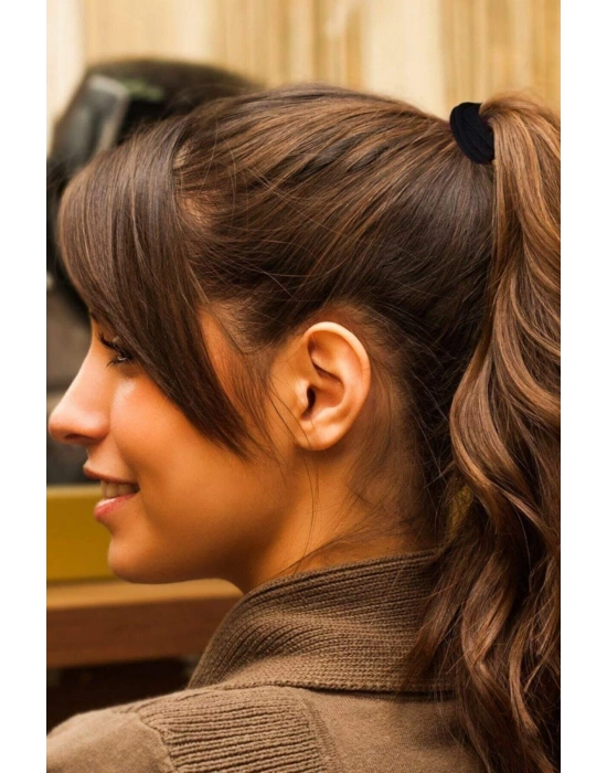 Kadın 10lu Siyah Ultra Esnek Bilek Lastik Toka