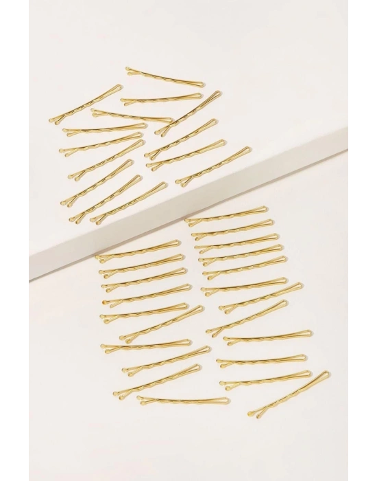 100lü Gold Tel Saç Tokası Seti