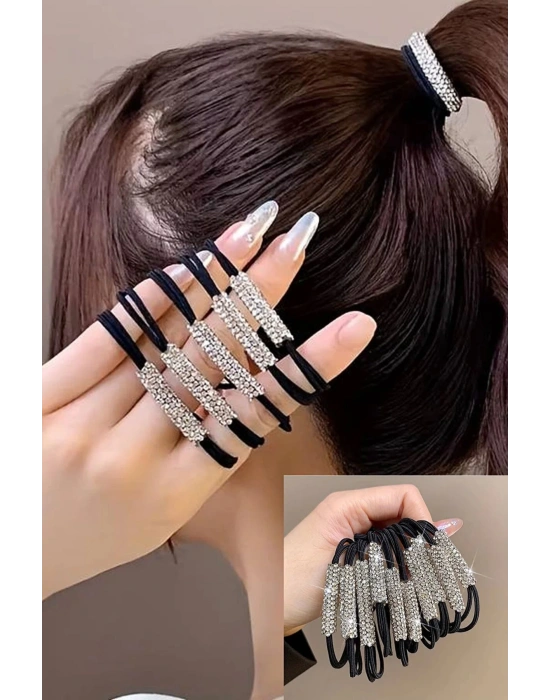 2 ADET  Zirkon Taşlı Lastik Toka Seti