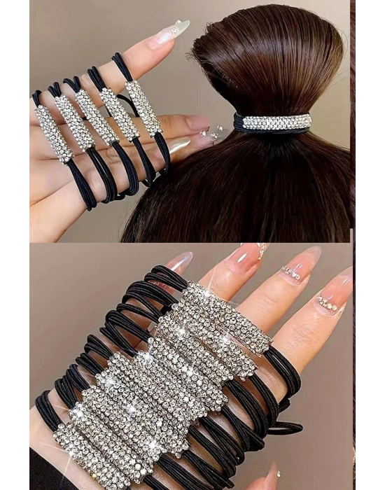 2 ADET  Zirkon Taşlı Lastik Toka Seti