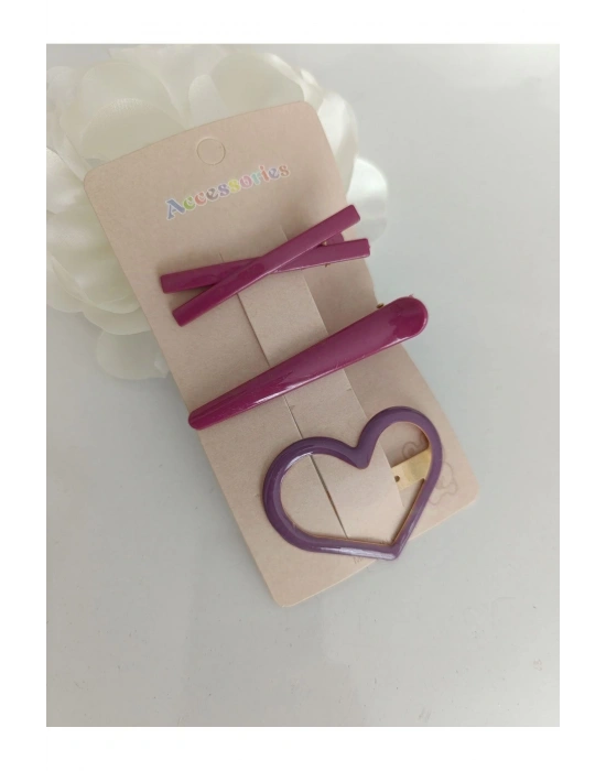 Vintage Üçlü Çıtçıt ve Yan Toka Seti