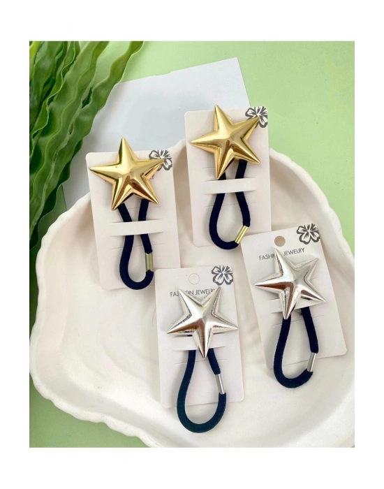 Kadın Pinterest Gold,gümüş 2li Yıldız Toka