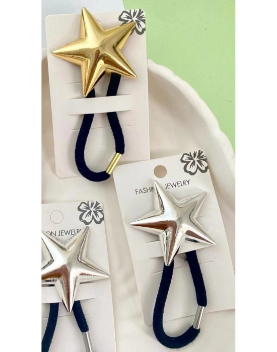 Kadın Pinterest Gold,gümüş 2li Yıldız Toka