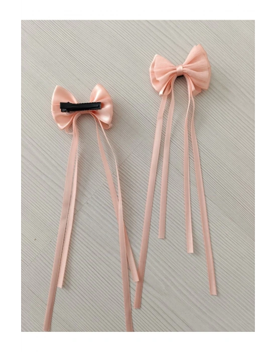 Lily Sallantılı Kız Çocuk Kurdele Saç Tokası