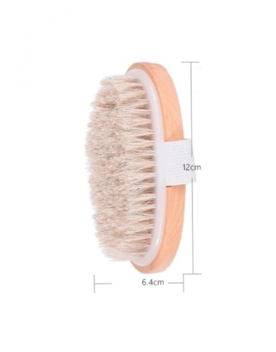 Doğal At Kılı Fırça - Peeling-çilek Bacak-çatlak Bakım-batık-selülit 1 Adet Duş Banyo