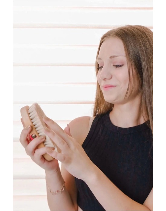 Doğal At Kılı Fırça - Peeling-çilek Bacak-çatlak Bakım-batık-selülit 1 Adet Duş Banyo