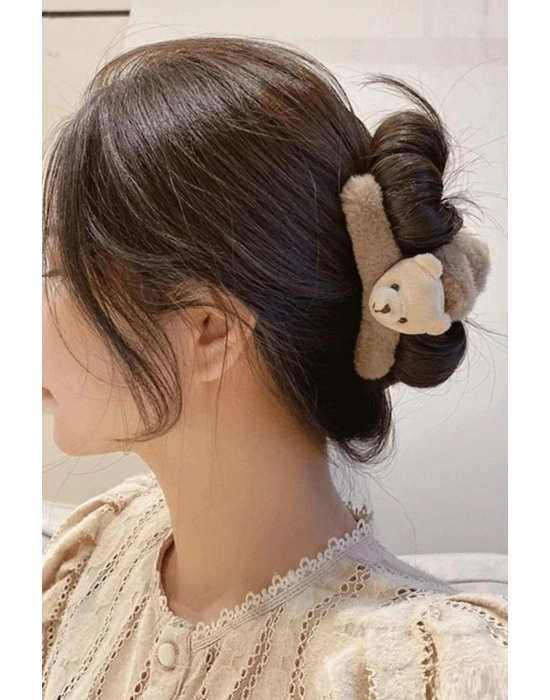 Sevimli Ayı Peluş Fiyonk Mandal Toka