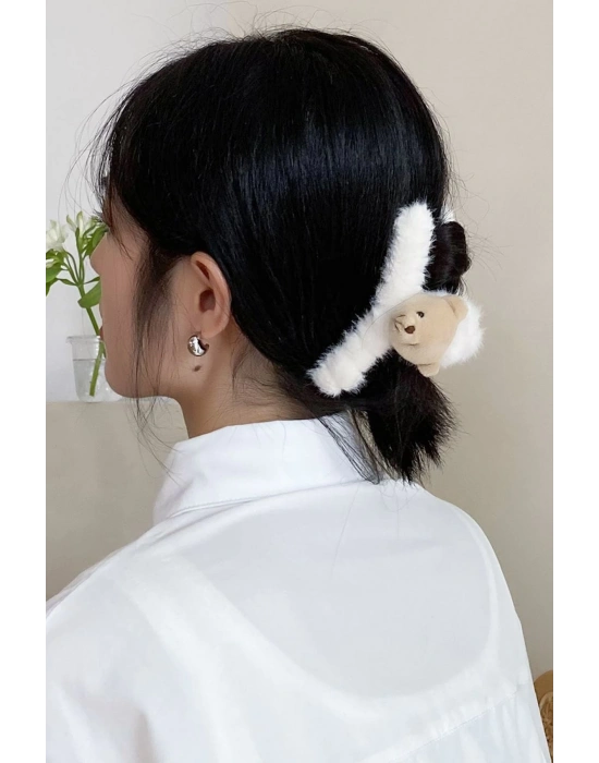 Sevimli Ayı Peluş Fiyonk Mandal Toka