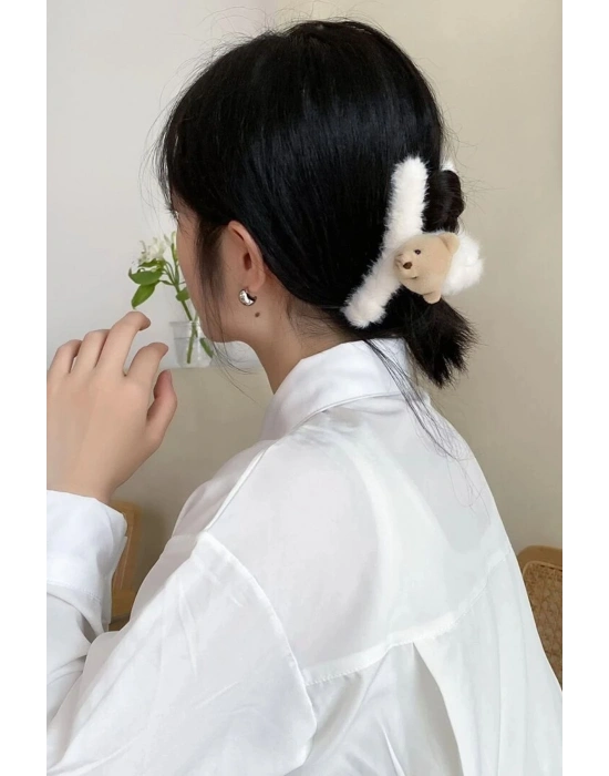 Sevimli Ayı Peluş Fiyonk Mandal Toka