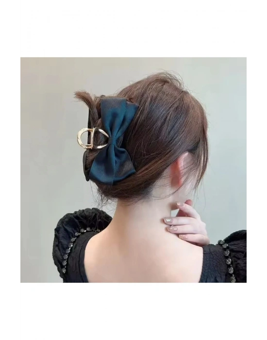 Vintage Saten Fiyonklu Metal Mandal Toka