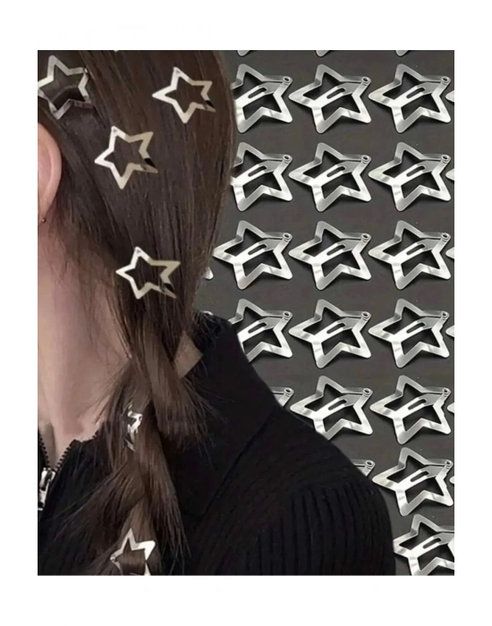 3 Cm Çıt Çıt Toka ( Yıldız ) Nikel Kaplama 5 Adet