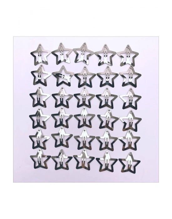 3 Cm Çıt Çıt Toka ( Yıldız ) Nikel Kaplama 5 Adet