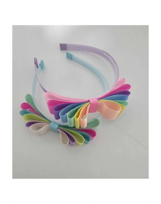 Lily Kız Çocuk Renkli Kurdele Taç